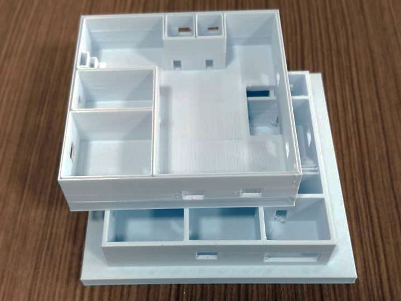 Projeto de construção de planta arquitetura feito em impressora 3D