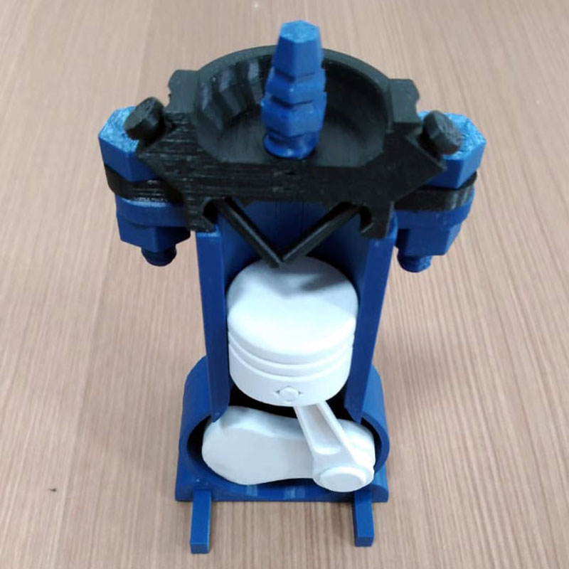 Engenharia: Motor em Corte impresso em 3D